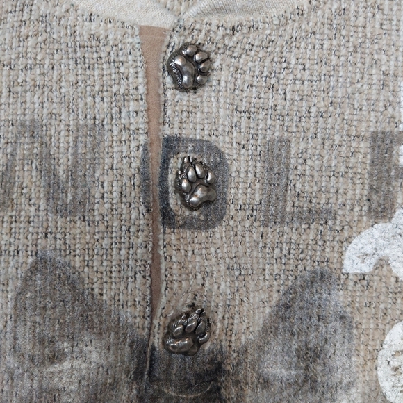 GreenBrand Recycled Wolf Graphic Pullover Sweater Size Meduim - Picture 2 of 9